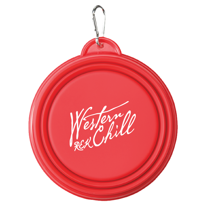 Western Chill- 7” Pet Collapsible Water Bowl