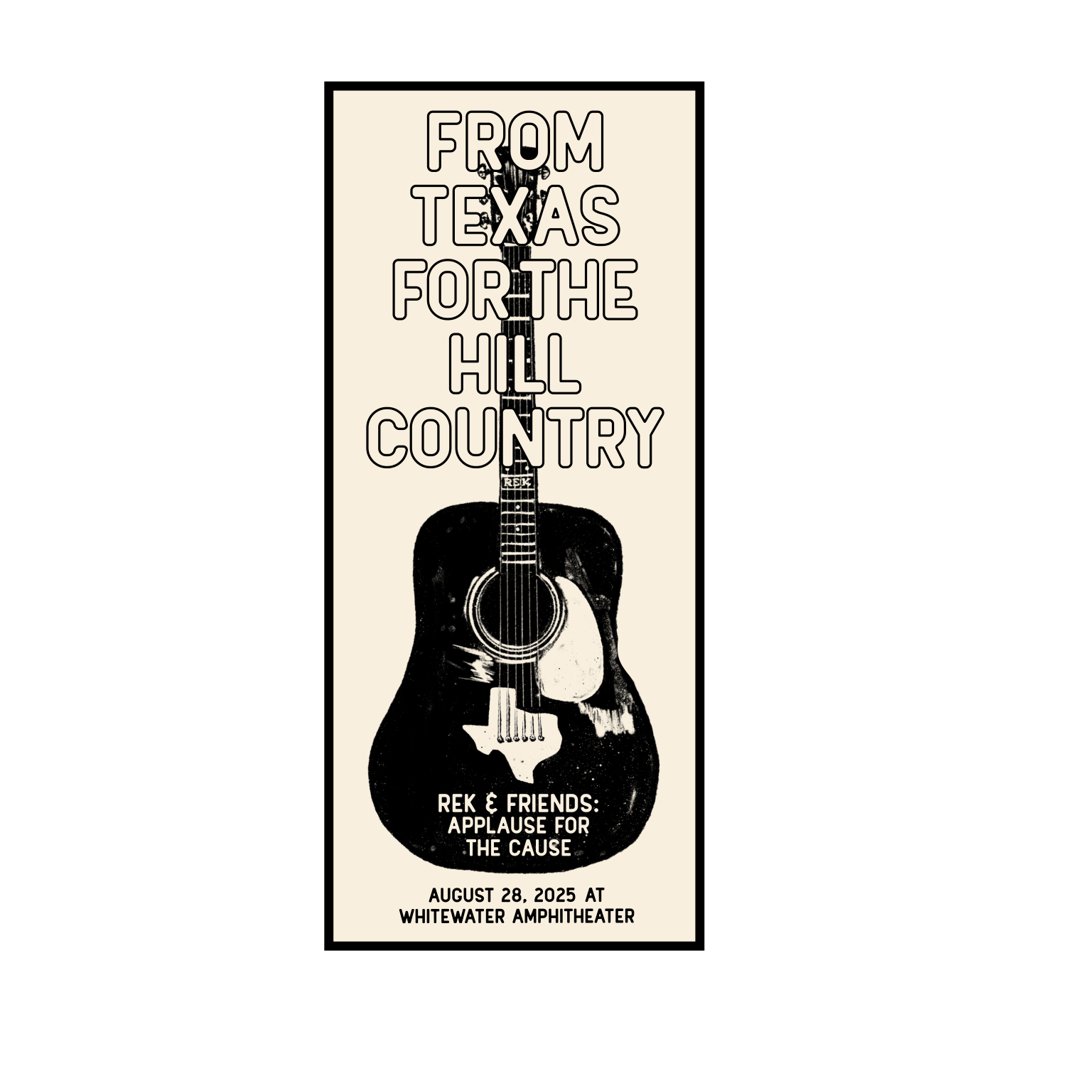 “From Texas For The Hill Country” Iron-on Patch