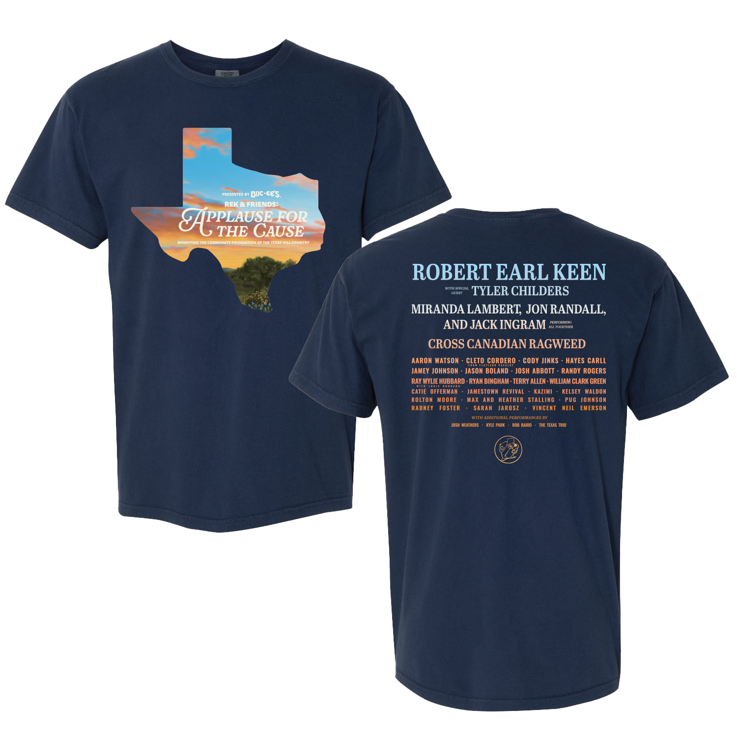 Navy Applause For the Cause Tee