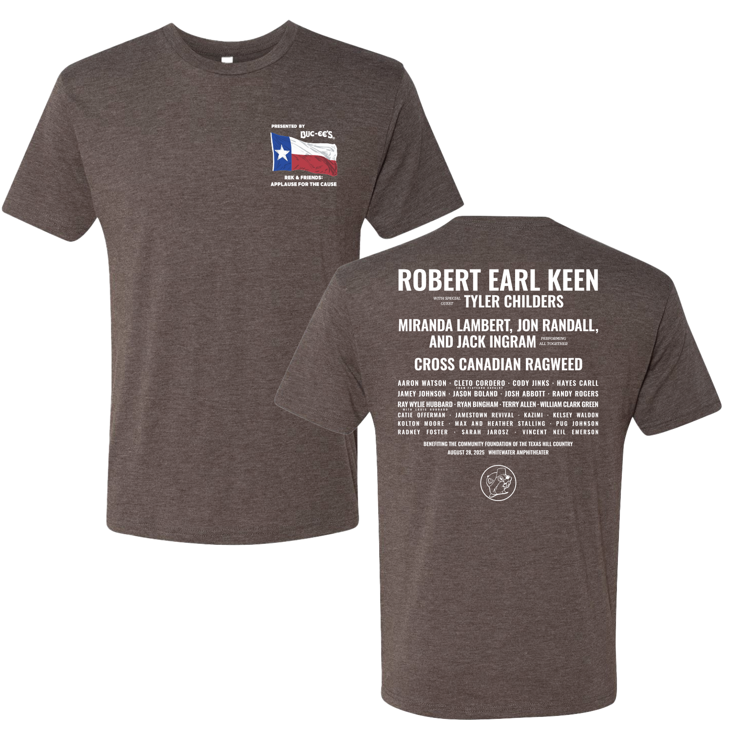 Brown Applause For The Cause “For Texas” Tee