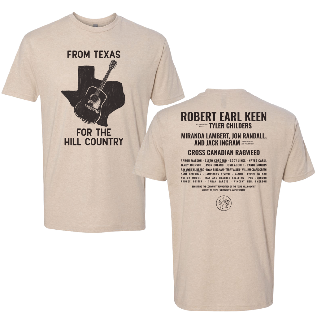 Ecru “From Texas For The Hill Country” Tee