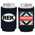 Americana Podcast Koozie - Black