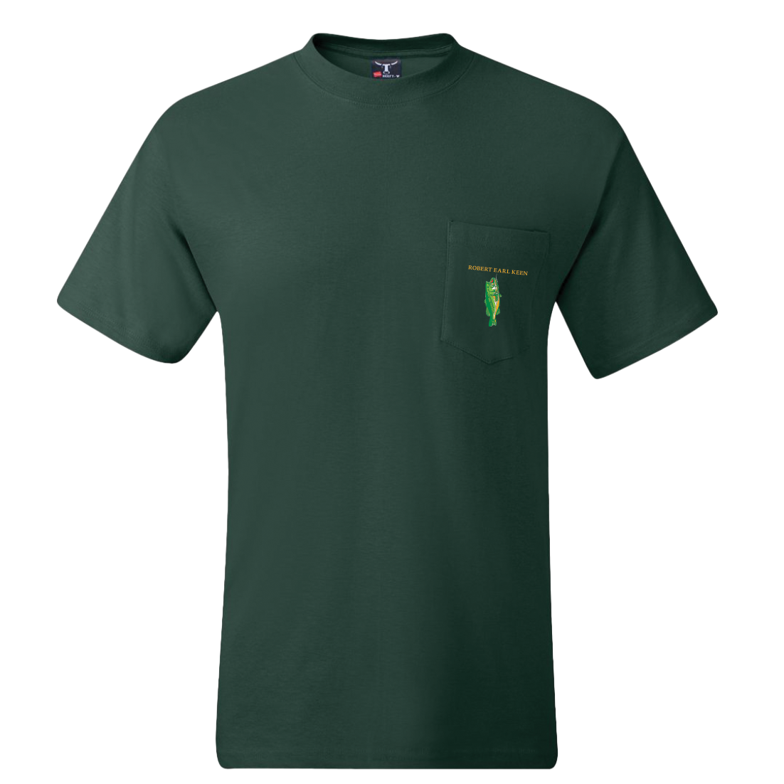 5LB Bass Dark Green Pocket T-Shirt