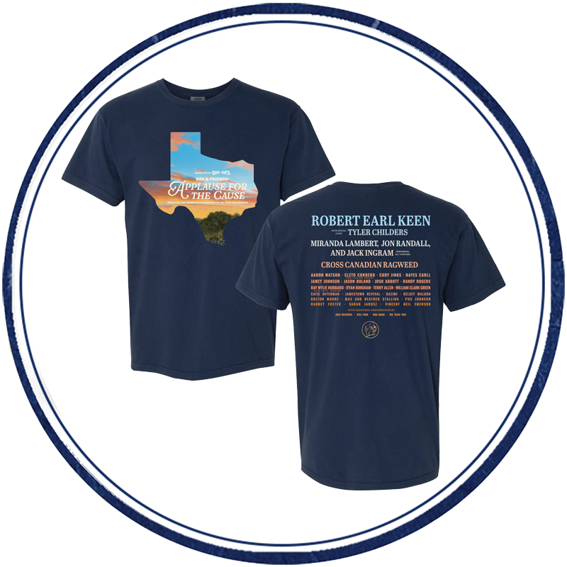 Navy Applause For the Cause Tee