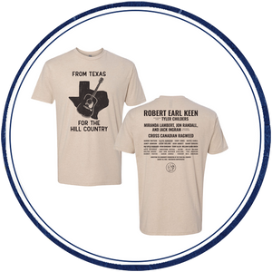 Ecru “From Texas For The Hill Country” Tee