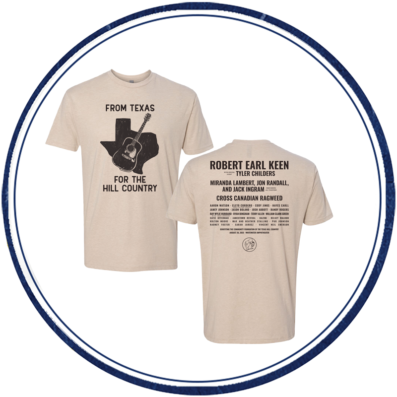 Ecru “From Texas For The Hill Country” Tee