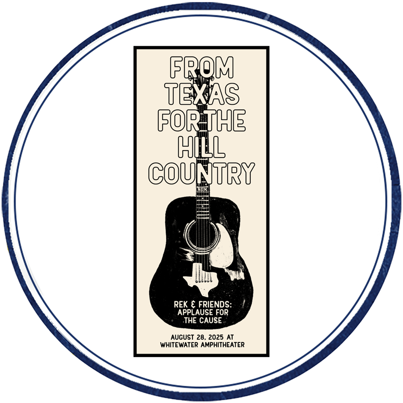 “From Texas For The Hill Country” Sticker