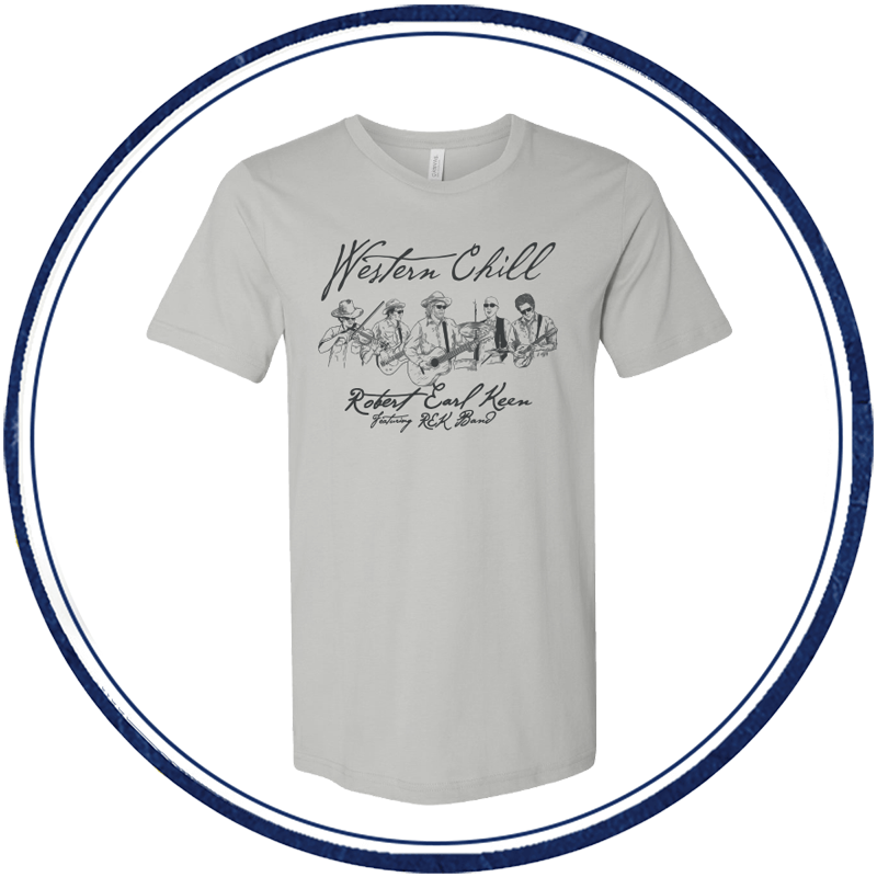 Western Chill- REK & Band T-shirt Gray