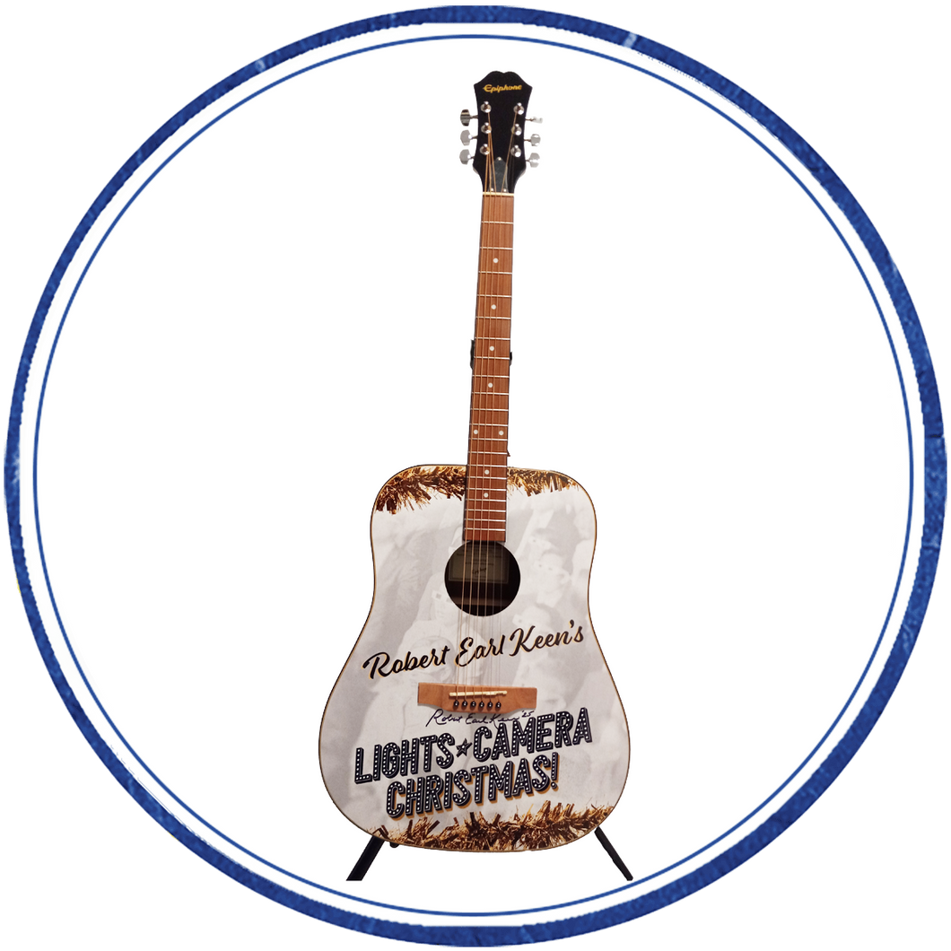 REK's Lights Camera Christmas Signed Guitar