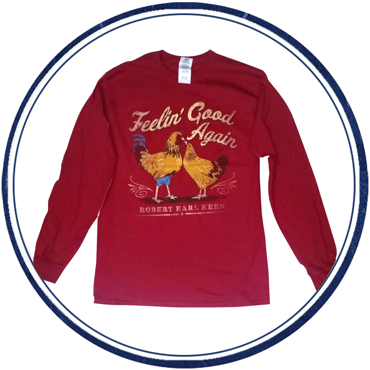"Feeling Good Again" Long Sleeve Shirt - Cardinal Red