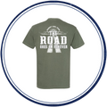 The Road Goes On Forever T-shirt - Olive Green