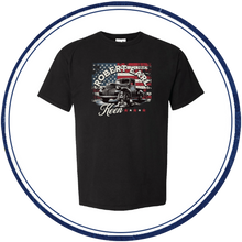 Load image into Gallery viewer, REK Distressed Flag T-shirt
