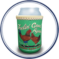 Green & Tan Numo Can Cooler