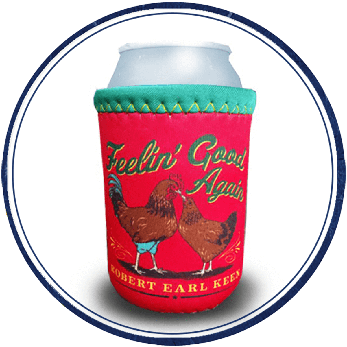 Red & Green Numo Can Cooler