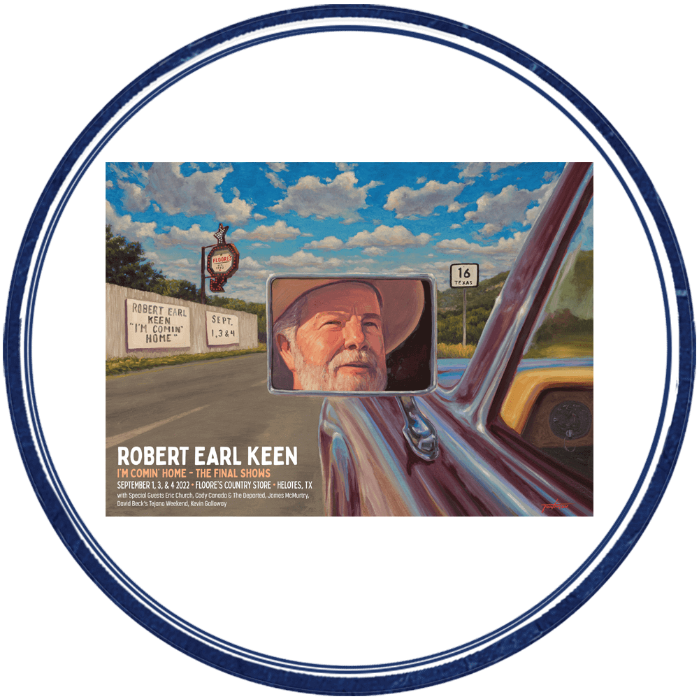 Limited Edition Floore’s Final Shows Concert Poster Robert Earl Keen